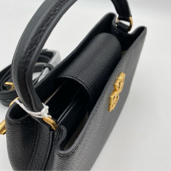 Tory Burch Britten Micro Satchel 145357 Moose - Picture 6 of 12